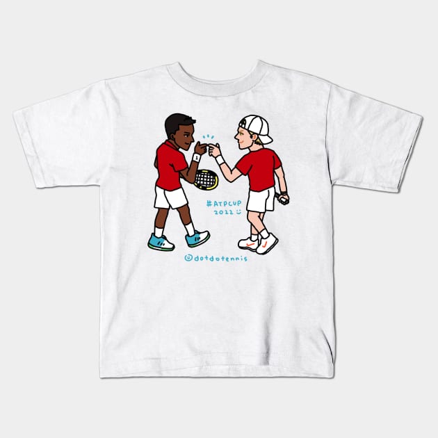 Felix & Shapo Kids T-Shirt by dotbyedot